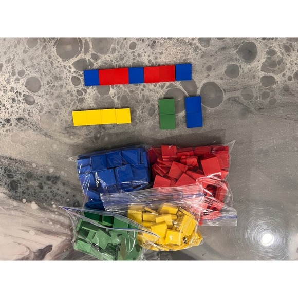 Wooden Math Manipulatives Blocks, Counting, Pattern, Sorting, Learning Classroom - Picture 13 of 15